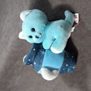 Trudi Soft Toy 52146 Aquarius Zodiac Bear Holding Water Jug 3" x 4" VG